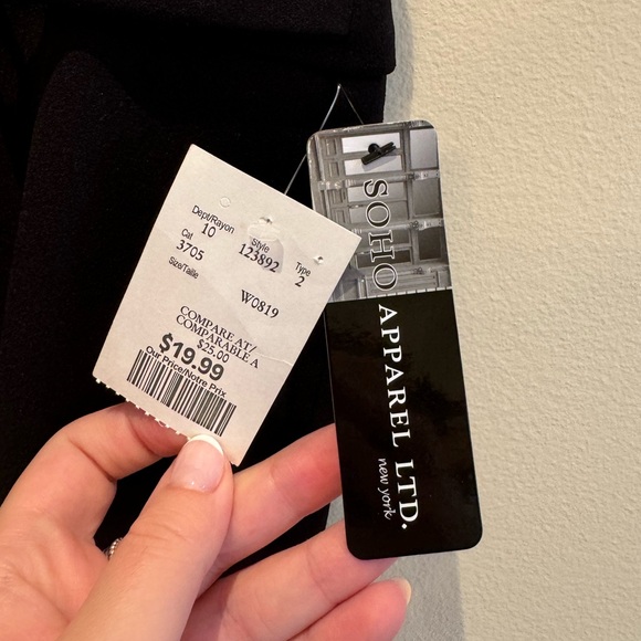 Black Pencil Skirt with Belt Accent - Size XL - SOHO Apparel LTD - Picture 5 of 5